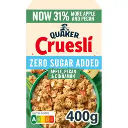 Albert Heijn Quaker Zero sugar added apple, pecan & cinnamon aanbieding