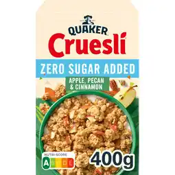 Albert Heijn Quaker Zero sugar added apple, pecan & cinnamon aanbieding