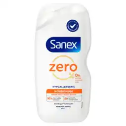 Albert Heijn Sanex Zero% nourishing douchegel droge huid aanbieding