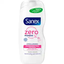 Albert Heijn Sanex Shampoo zero% gevoelige huid parfumvrij aanbieding