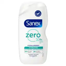 Albert Heijn Sanex Zero% hydrating douchegel alle huidtypes aanbieding