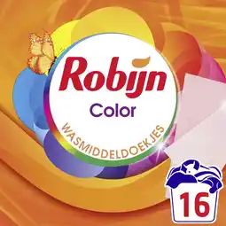 Albert Heijn Robijn Wasmiddeldoekjes color aanbieding