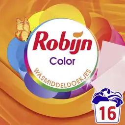 Albert Heijn Robijn Wasmiddeldoekjes color aanbieding