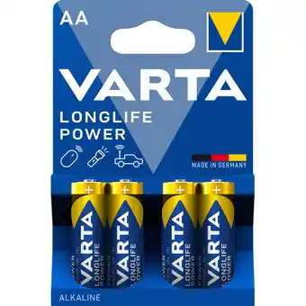 Albert Heijn Varta Longlife power AA alkaline batterijen aanbieding