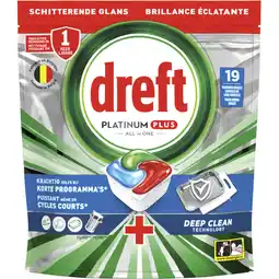 Albert Heijn Dreft Platinum plus deep clean vaatwascapsules aanbieding