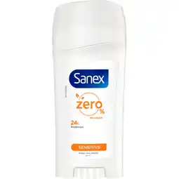 Albert Heijn Sanex Zero% sensitive deodorant stick aanbieding