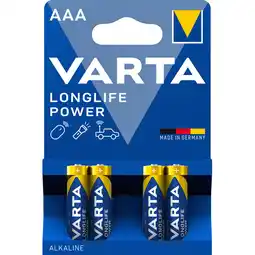 Albert Heijn Varta Longlife power AAA alkaline batterijen aanbieding