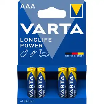 Albert Heijn Varta Longlife power AAA alkaline batterijen aanbieding