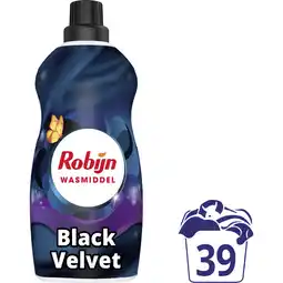 Albert Heijn Robijn Black velvet wasmiddel voordeelfles aanbieding