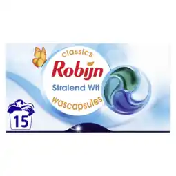 Albert Heijn Robijn 3-in-1 Wascapsules stralend wit aanbieding