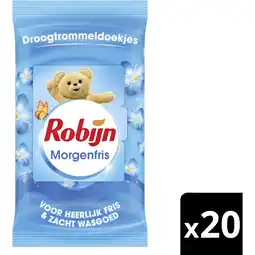 Albert Heijn Robijn Droogtrommeldoekjes morgenfris aanbieding