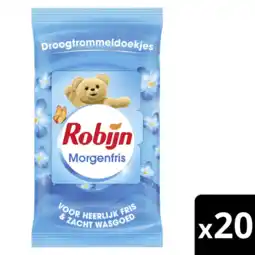 Albert Heijn Robijn Droogtrommeldoekjes morgenfris aanbieding