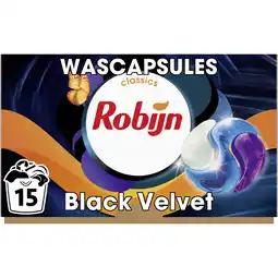 Albert Heijn Robijn 3-in-1 Wascapsules black velvet aanbieding