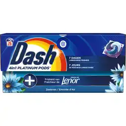 Albert Heijn Dash 4in1 platinum pods zeebries bel aanbieding