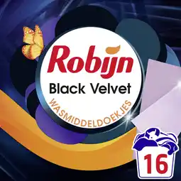 Albert Heijn Robijn Wasmiddeldoekjes black aanbieding
