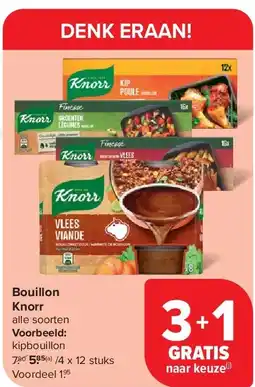 Carrefour Bouillon Knorr aanbieding