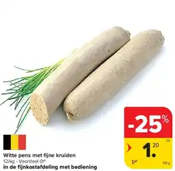 Carrefour Witte pens met fi jne kruiden aanbieding