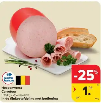 Carrefour Hespenworst Carrefour aanbieding