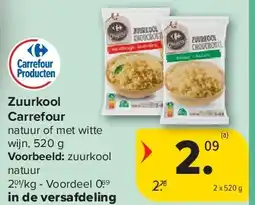 Carrefour Zuurkool Carrefour aanbieding