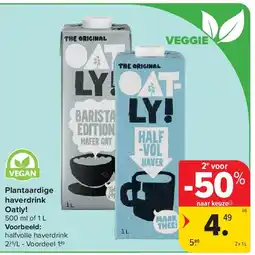 Carrefour Plantaardige haverdrink Oatly! aanbieding