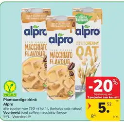 Carrefour Plantaardige drink Alpro aanbieding