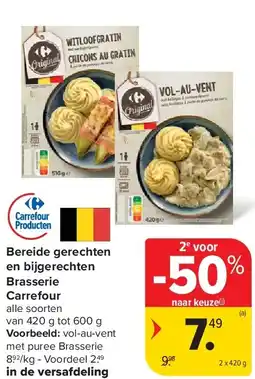 Carrefour Bereide gerechten en bijgerechten Brasserie Carrefour aanbieding