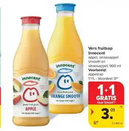 Carrefour Vers fruitsap Innocent aanbieding