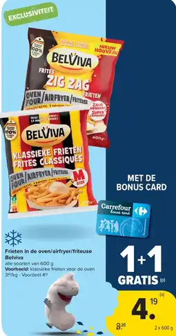 Carrefour Frieten in de oven/airfryer/friteuse Belviva aanbieding