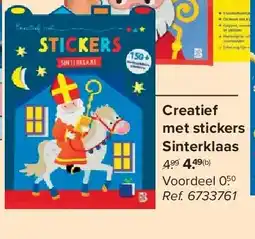 Carrefour Creatief met stickers Sinterklaas aanbieding