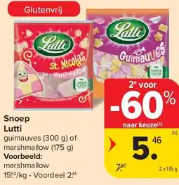 Carrefour Snoep Lutti aanbieding