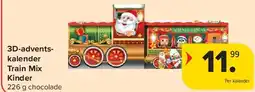 Carrefour 3D-adventskalender Train Mix Kinder aanbieding