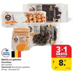 Carrefour Wafels en galetten Carrefour aanbieding