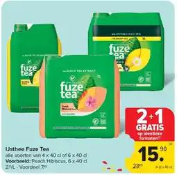 Carrefour IJsthee Fuze Tea aanbieding