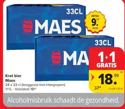 Carrefour Krat bier Maes aanbieding