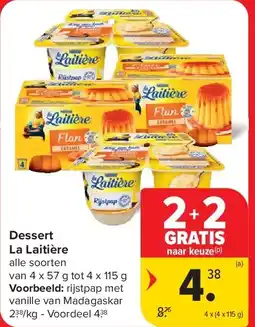 Carrefour Dessert La Laitière aanbieding