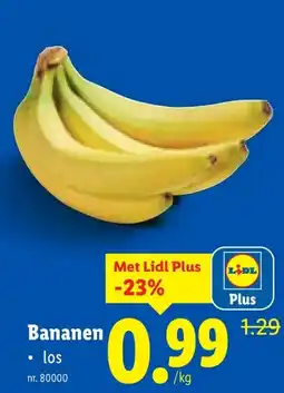 Lidl Bananen aanbieding
