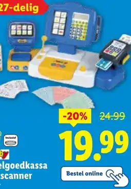 Lidl Speelgoedkassa met scanner aanbieding