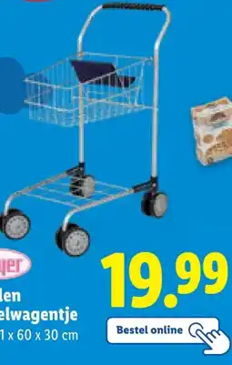 Lidl Metalen winkelwagentje aanbieding