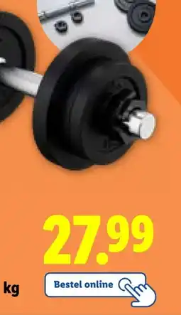 Lidl CRIVIT Halterset, 10 kg aanbieding