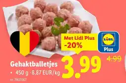 Lidl Gehaktballetjes aanbieding