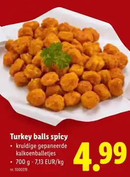 Lidl Turkey balls spicy aanbieding