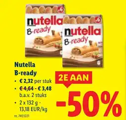 Lidl Nutella B-ready aanbieding