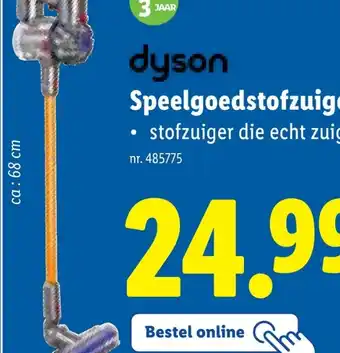 Lidl dyson Speelgoedstofzuiger aanbieding
