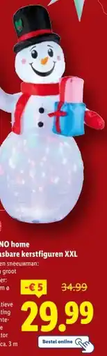 Lidl LIVARNO home Opblaasbare kerstfiguren XXL aanbieding