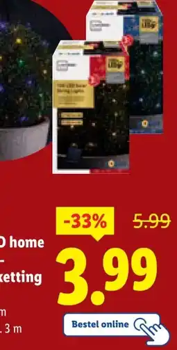 Lidl LIVARNO home Ledsolar- lampjesketting aanbieding