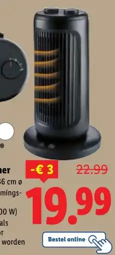 Lidl TRONIC Toren- verwarmer aanbieding