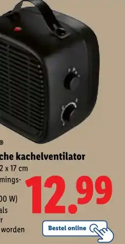 Lidl TRONIC Keramische kachelventilator aanbieding