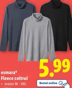 Lidl esmaraⓇ Fleece coltrui aanbieding