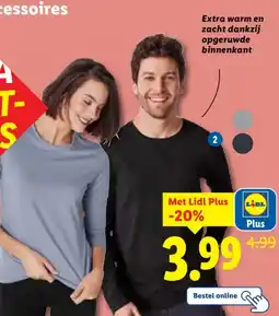 Lidl esmaraⓇ Thermoshirt met lange mouwen aanbieding