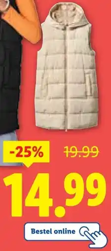 Lidl esmaraⓇ Lange bodywarmer aanbieding
